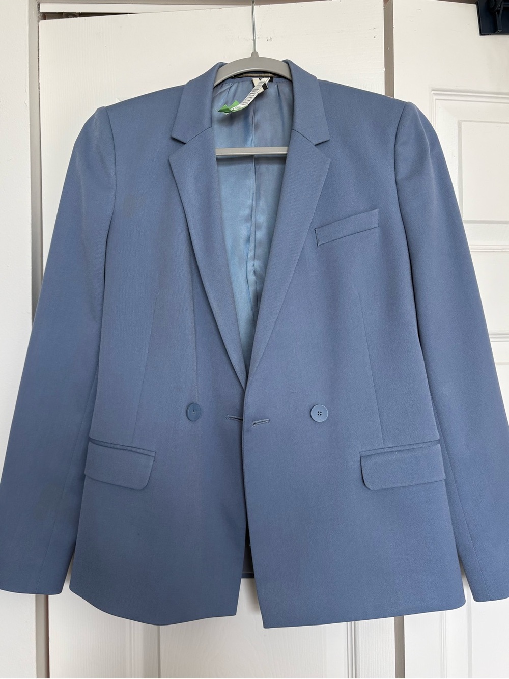 Light Blue Double-Breasted Blazer and pants - Topshop size 2 - Picture 1 of 8